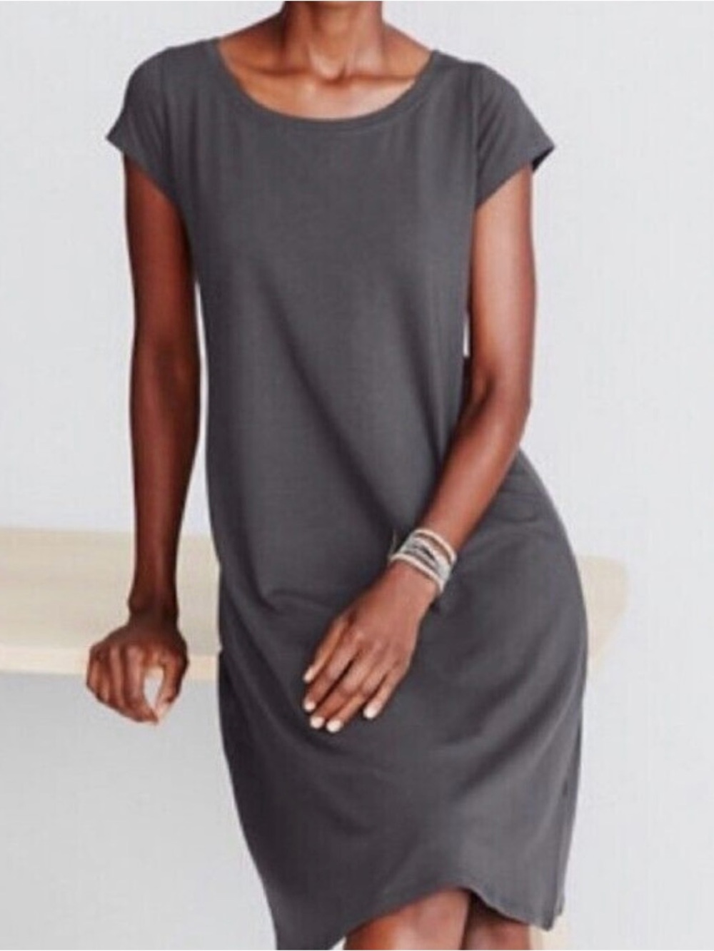 Eileen Fisher cap sleeve dress S